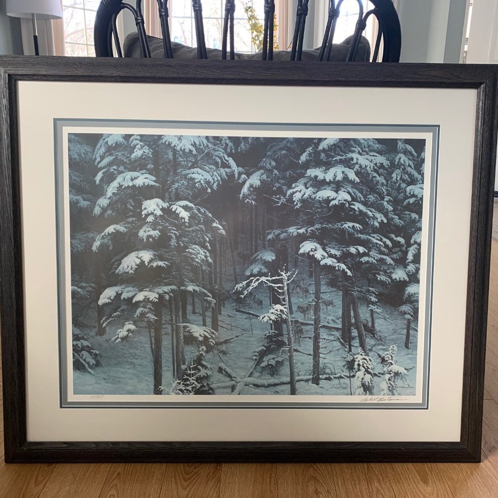 Robert Bateman: Descending Shadows - Timberwolves